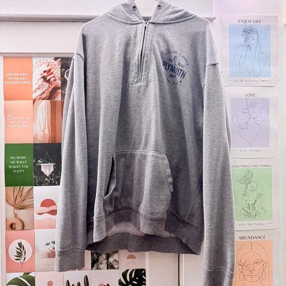 Soft-as-a-grape Women's Grey Hoodie - Picture 1 of 6